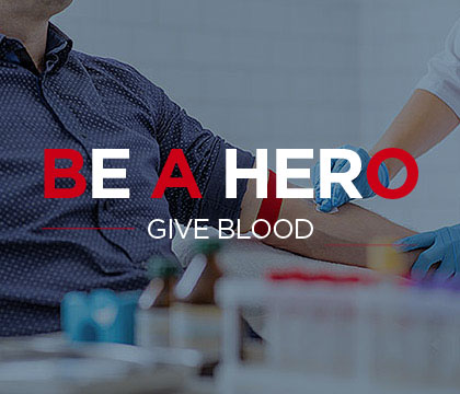 Be a hero, give blood